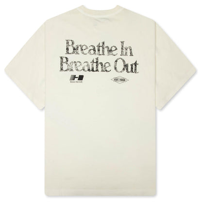 Breathe In Breathe Out S/S Tee - White
