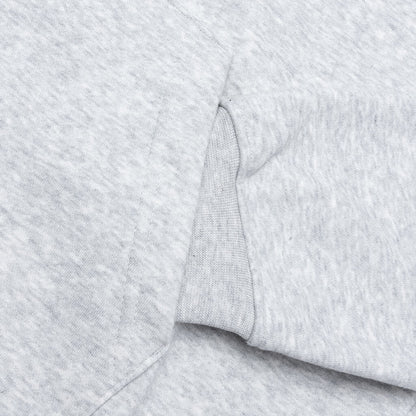 Brooklyn Fleece Full-Zip Hoodie - Grey Heather/White