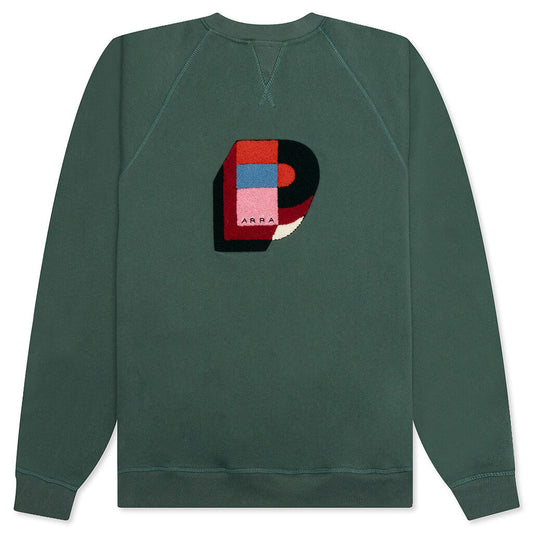 Building Block Logo Crewneck Sweatshirt - Green