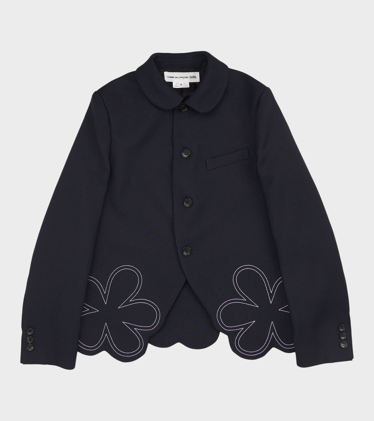Flower Blazer Navy
