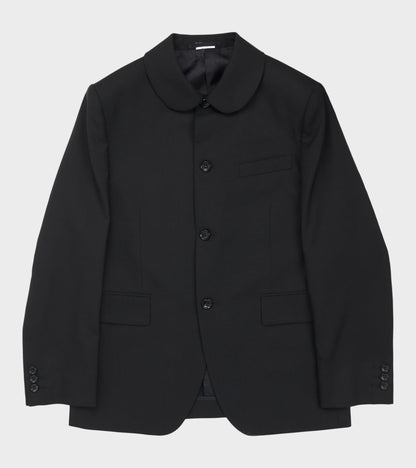 Round Collar Jacket Black