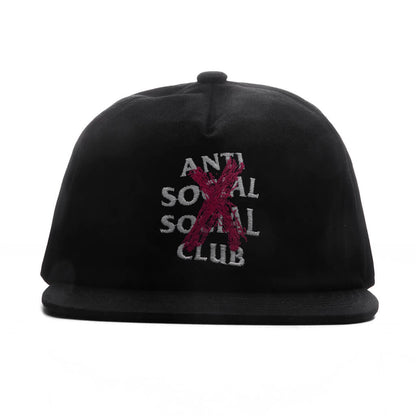 'Cancelled' Paint Snapback - Black