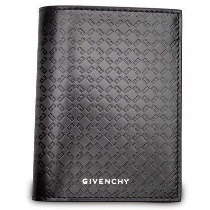 Leather 72 Monogram Card Holder - Dark Grey