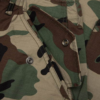 Cargo Ripstop Short - Woodland Camo