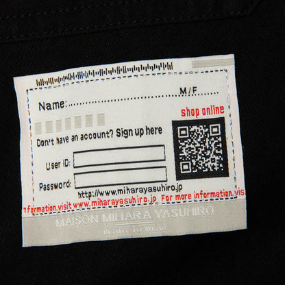 Sweat Pants Combined Cargo Pants - Black