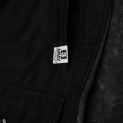 Sweat Pants Combined Cargo Pants - Black