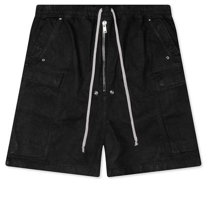 Cargobela Denim Shorts - Black Wax