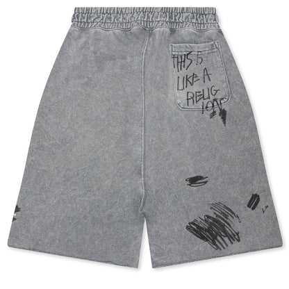 Carrying The Message Sweatshort - Gray