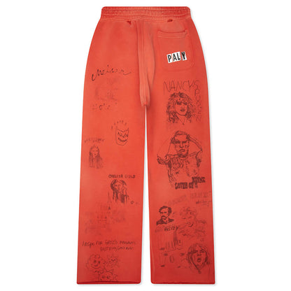 Chelseay Hotel Sweatpant - Red