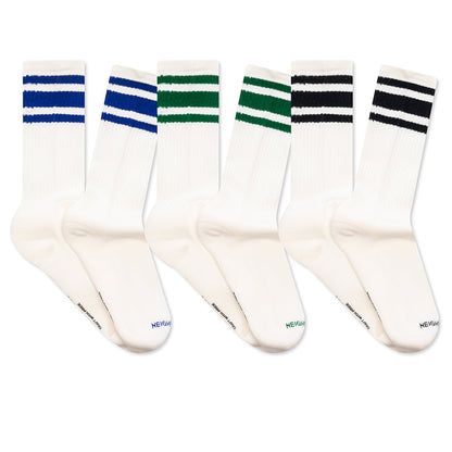 Classic 3 Pack Socks - White