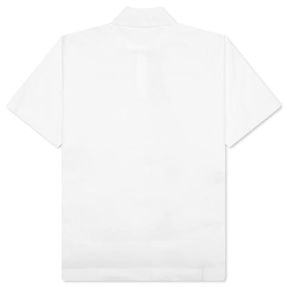 Polo in Cotton With 4G Detail - White