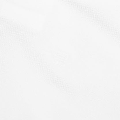 Polo in Cotton With 4G Detail - White
