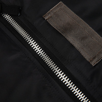 Front Back Combined Flight Jacket - Black