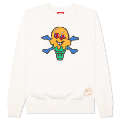Cones N Bones Sweater - Whisper White