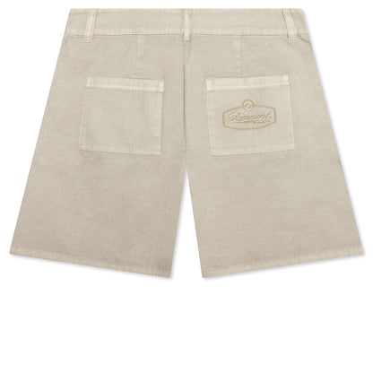 Cotton Tailored Short - Beige