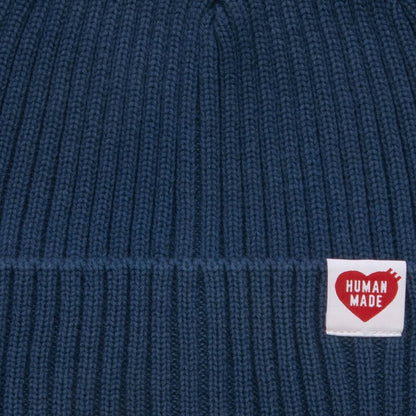 Cotton Rib Beanie - Navy