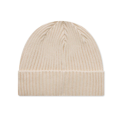 Cotton Rib Beanie - White