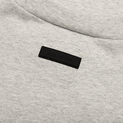 Heavy Jersey Crewneck T-Shirt - Light Heather Grey