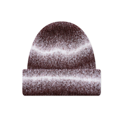 Cuff Basic Striped Beanie - Brown