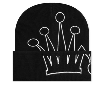 Cuff Beanie Crown - Black