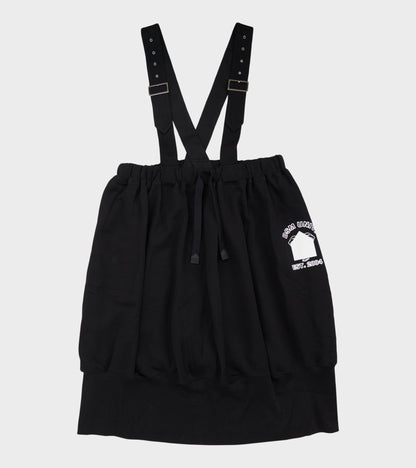 Apron Cotton Back Skirt Black