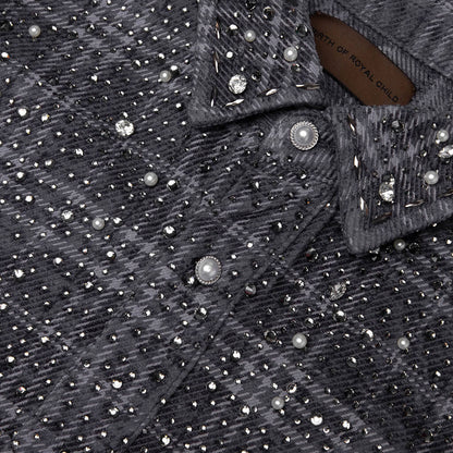 20K Pearl Diamond Shirt - Black/Gray
