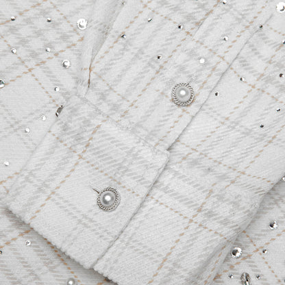 20K Pearl Diamond Shirt - White/Beige