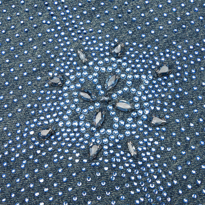 20K Diamond Stellar Denim Pants - Blue