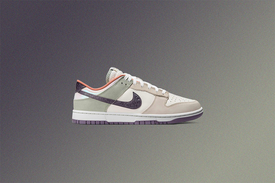 Dunk Low Retro 'Floral Swoosh' - Sail/Gridiron/Light Bone/Jade Horizon/Apricot Agate/Daybreak