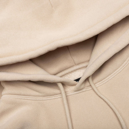 Embroidered Relaxed Hoodie - Sand