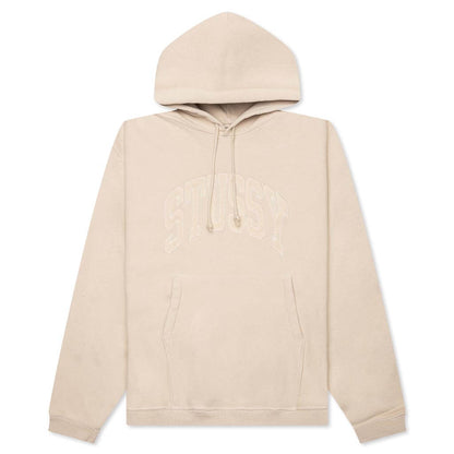 Embroidered Relaxed Hoodie - Sand