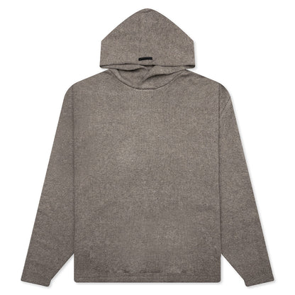 Essentials Knit Hoodie - Heather Grey
