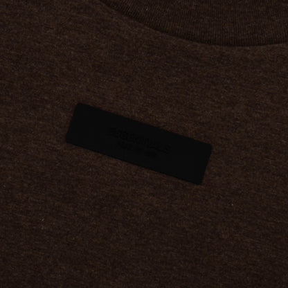 Essentials L/S Tee - Heather Wood