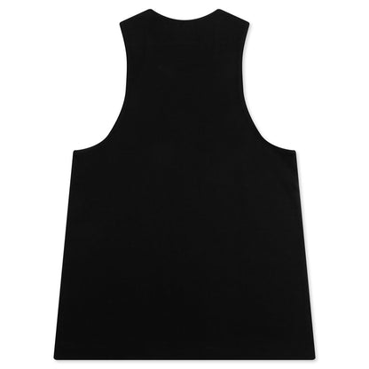 Essentials Ribbed Tank Top - Black