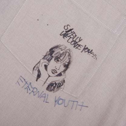 Eternal Youth Oversized Dress Shirt - Grey