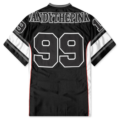 Eye Logo Football Jersey - Black