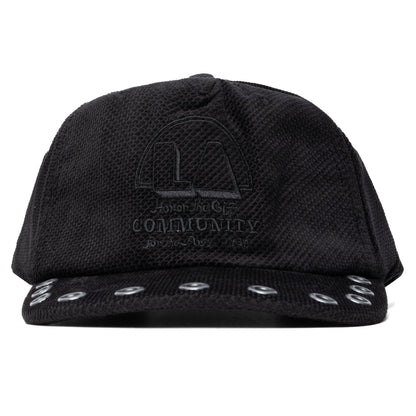 Eyelet Trucker Cap - Black