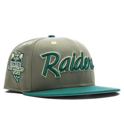 Feature x New Era 59FIFTY Fitted Las Vegas Raiders - Green Back/Emerald Green