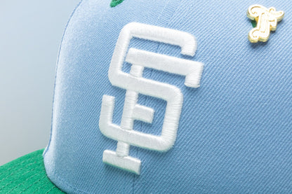 Feature x New Era "Earth" San Francisco Giants Fitted - Birdseye Blue/Kelly Green