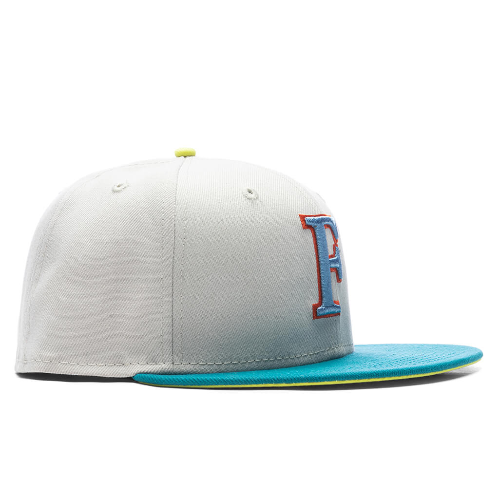 Feature x New Era F Logo Tree Of Life NBA 59FIFTY Fitted - Stone