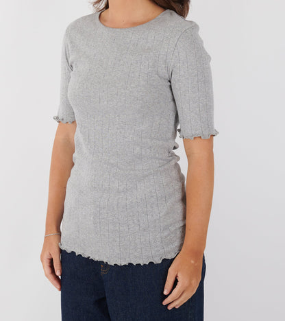 Edie Tee Grey Melange