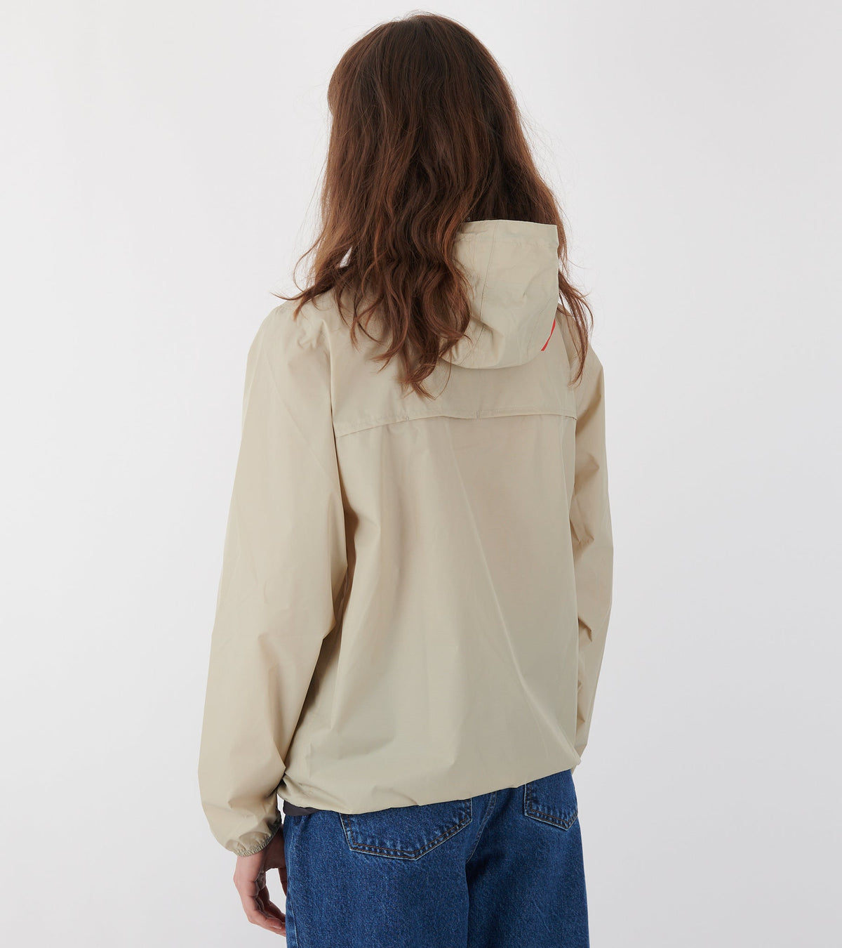 K-WAY Packable Half Zip Anorak Beige