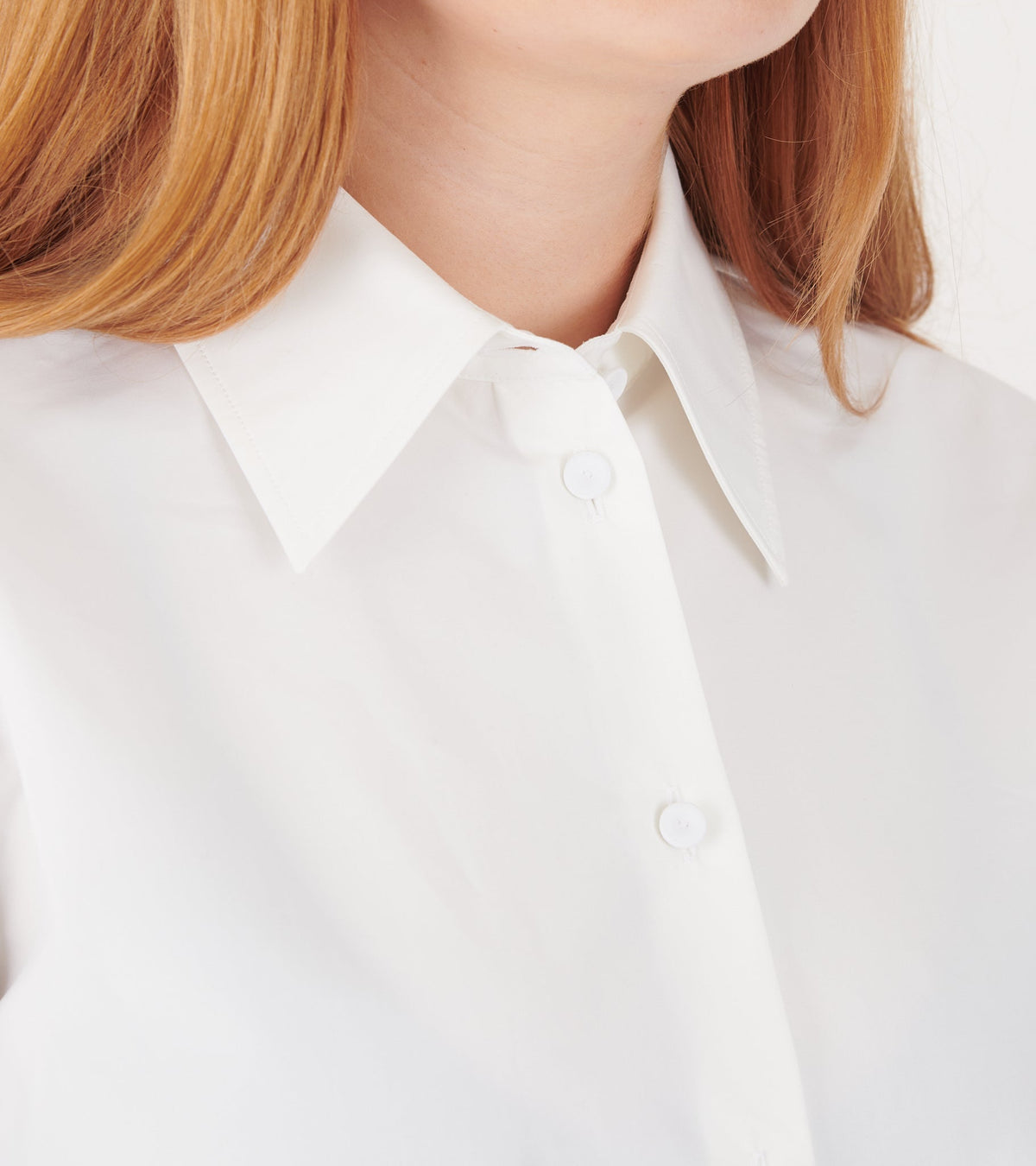 Heavy Organic Cotton Poplin Shirt White