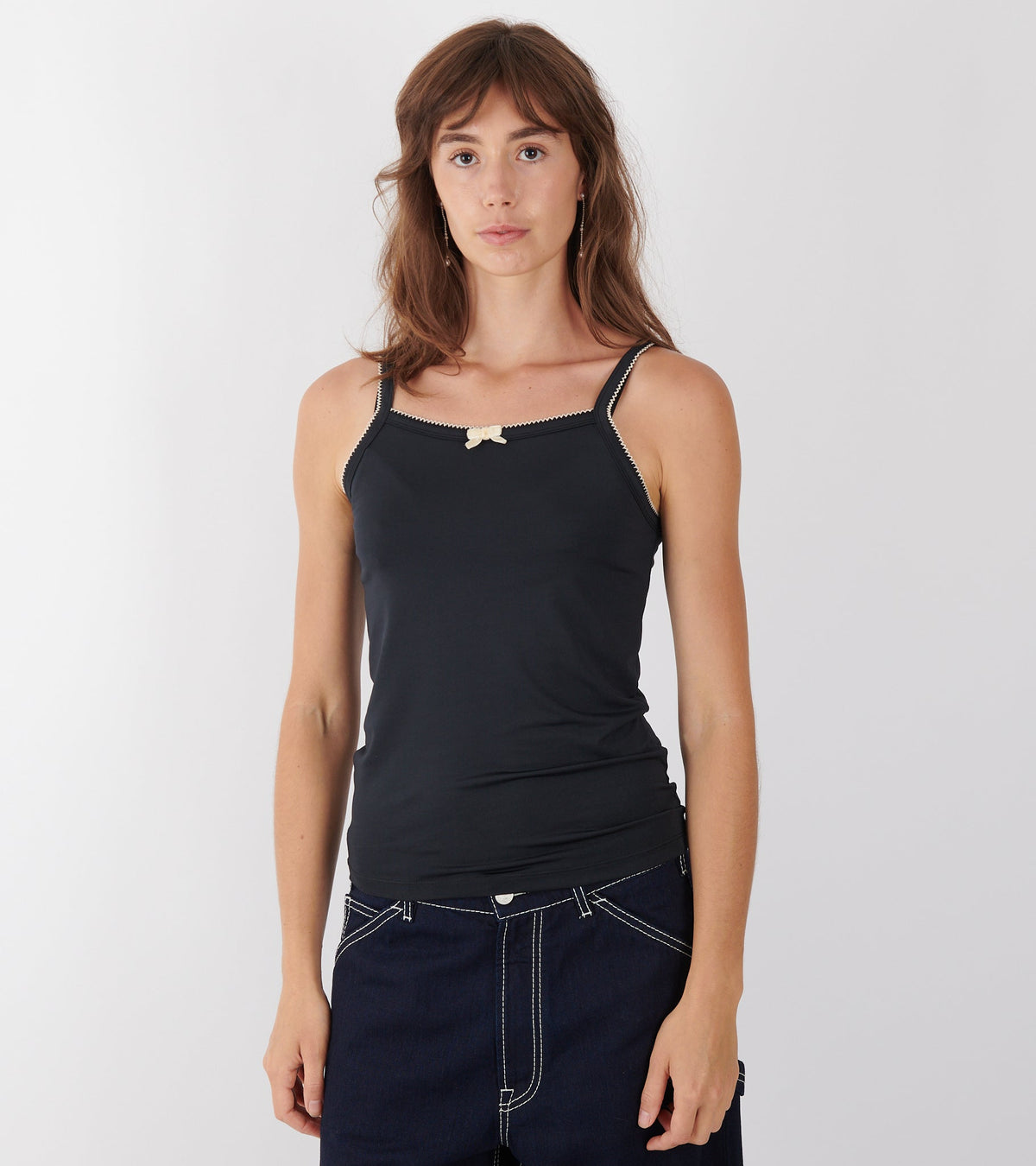 Caro Jersey Tank Black