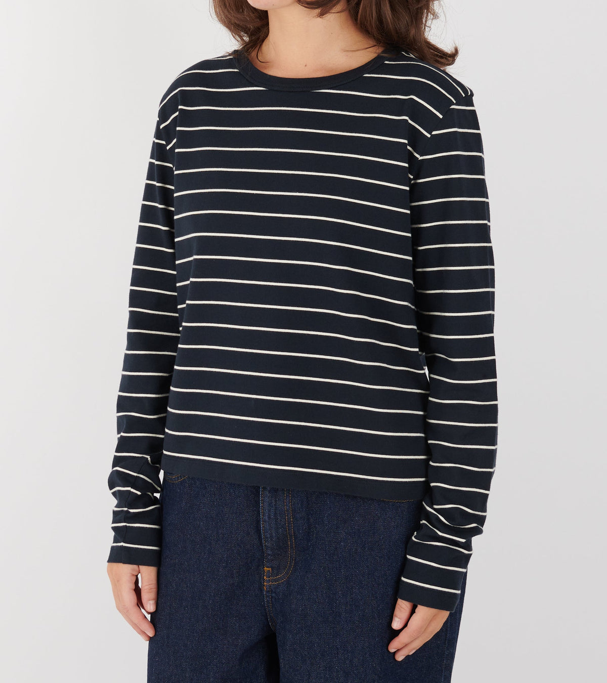 Loui Blouse Navy/White Stripe