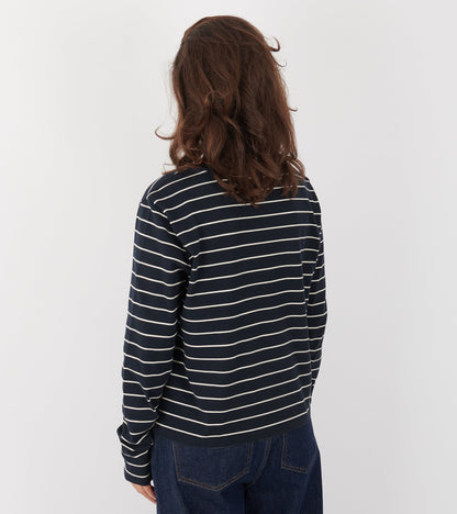 Loui Blouse Navy/White Stripe