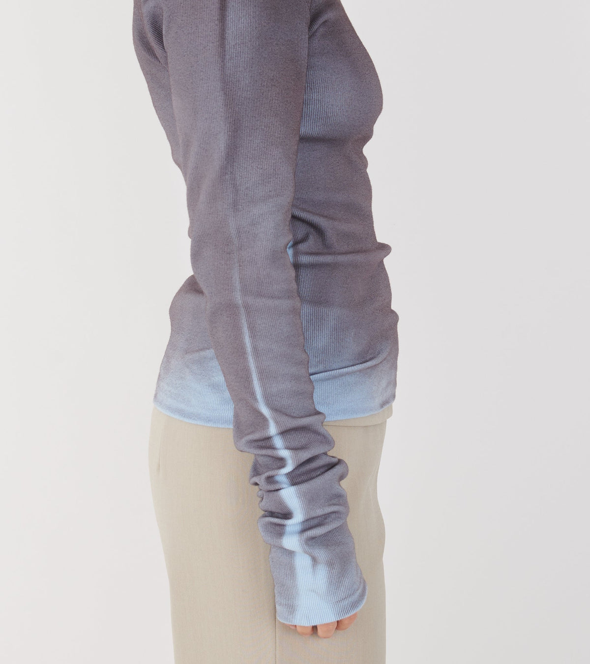 Java Blouse Light Blue/Brown