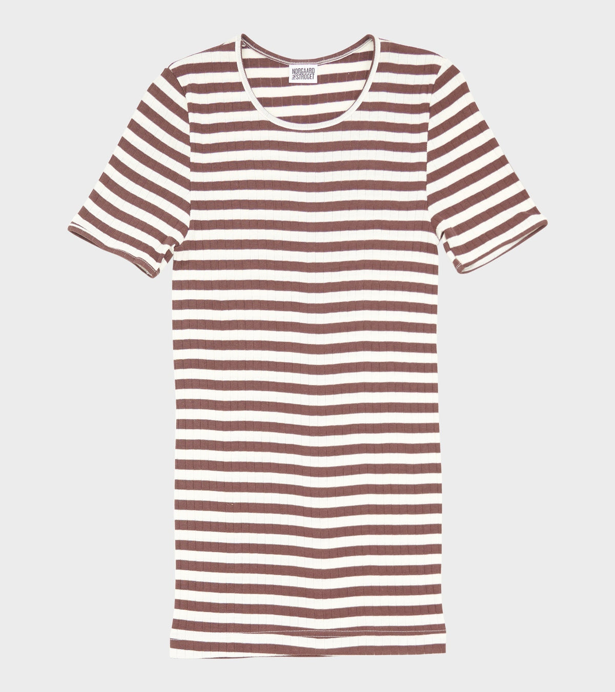 101 Short Sleeve T-shirt Brown/Ecru