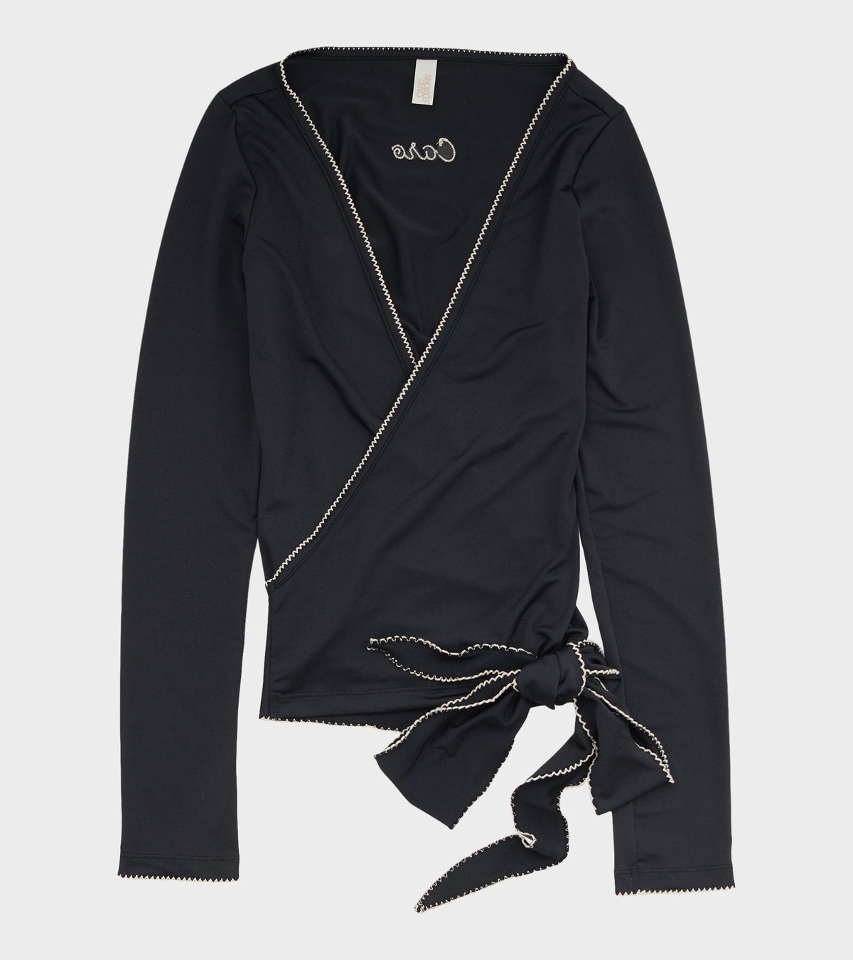 Caro Wrap Top Black