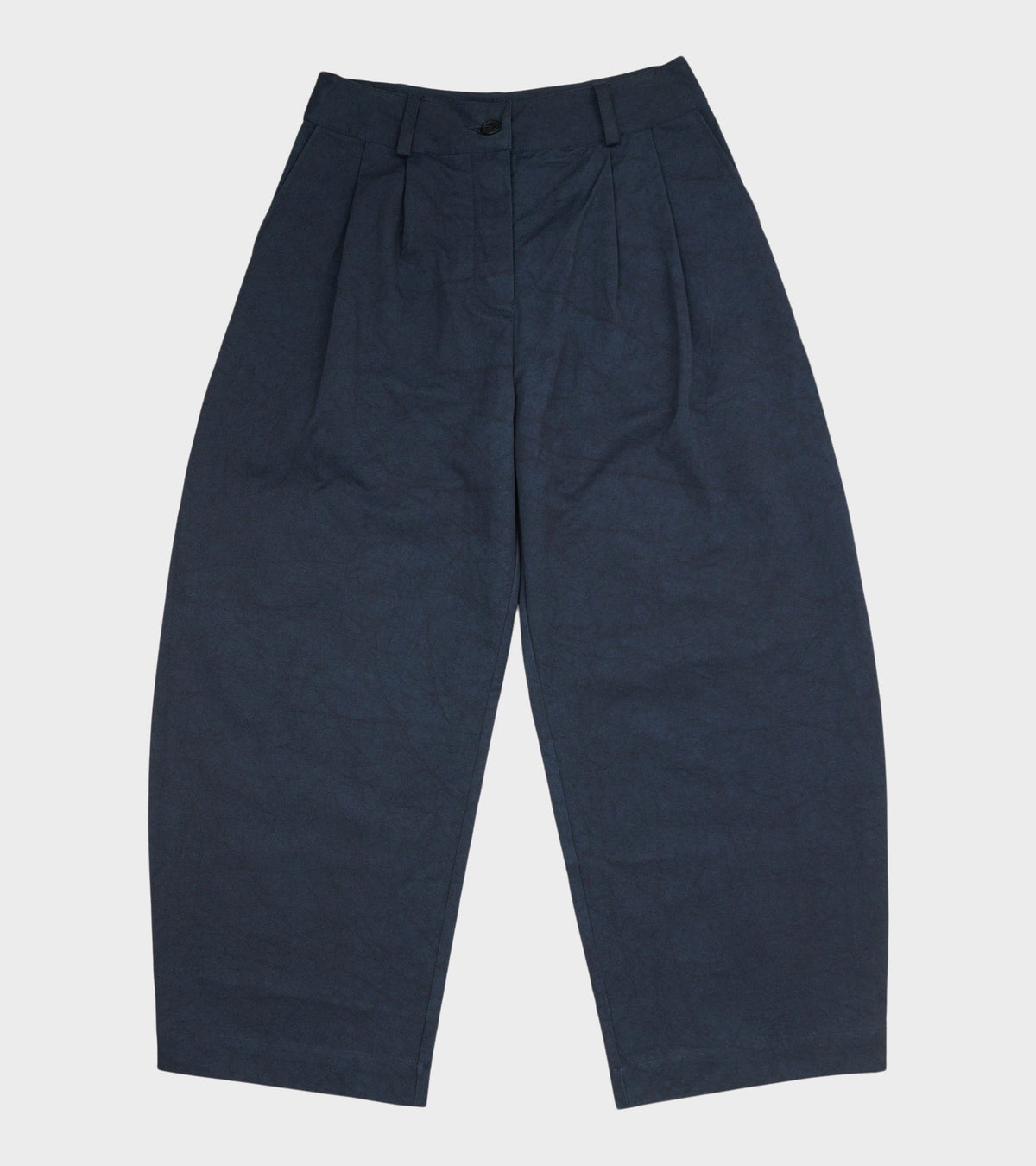 Japanese Cotton Twill Robyn Trousers Dark Navy